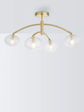 John Lewis Bowe 4 arm semi flush light brushed brass, UK version