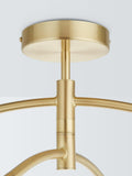 John Lewis Bowe 4 arm semi flush light brushed brass, UK version