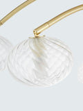 John Lewis semi flush ceiling light brushed brass 6 arm, UK version