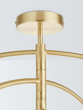 John Lewis semi flush ceiling light brushed brass 6 arm, UK version