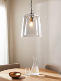 John Lewis Chime clear dual glass pendant light - British product