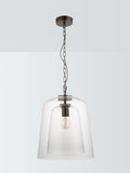 John Lewis Chime clear dual glass pendant light - British product
