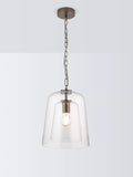 John Lewis Chime dual glass pendant ceiling light clear (British brand)
