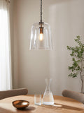 John Lewis Chime dual glass pendant ceiling light clear (British brand)