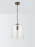 John Lewis Chime dual glass pendant ceiling light clear (British brand)