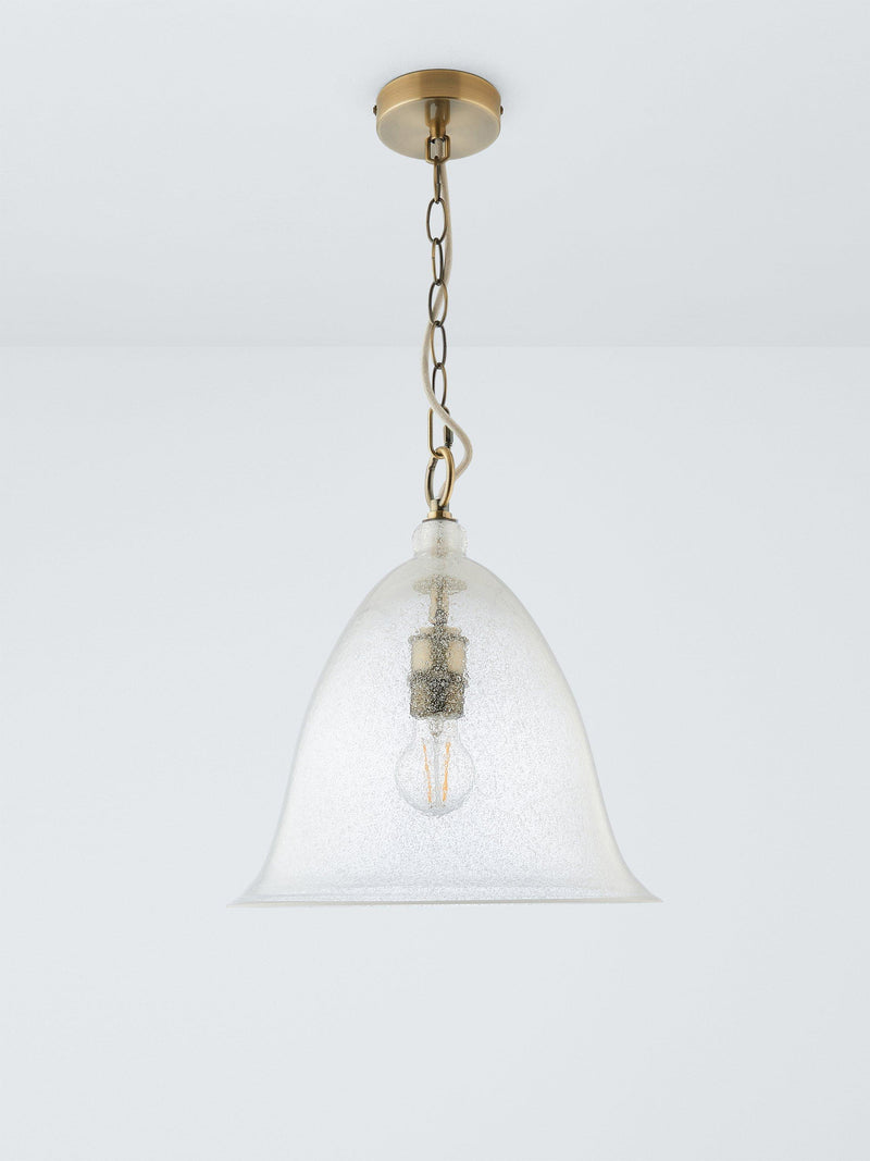 John Lewis Farmhouse Bubble Glass pendant ceiling light H140 cm, imported from the UK