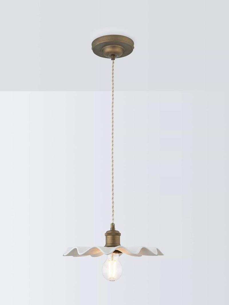 John Lewis Holm pendant ceiling light tarnished brass (British brand)