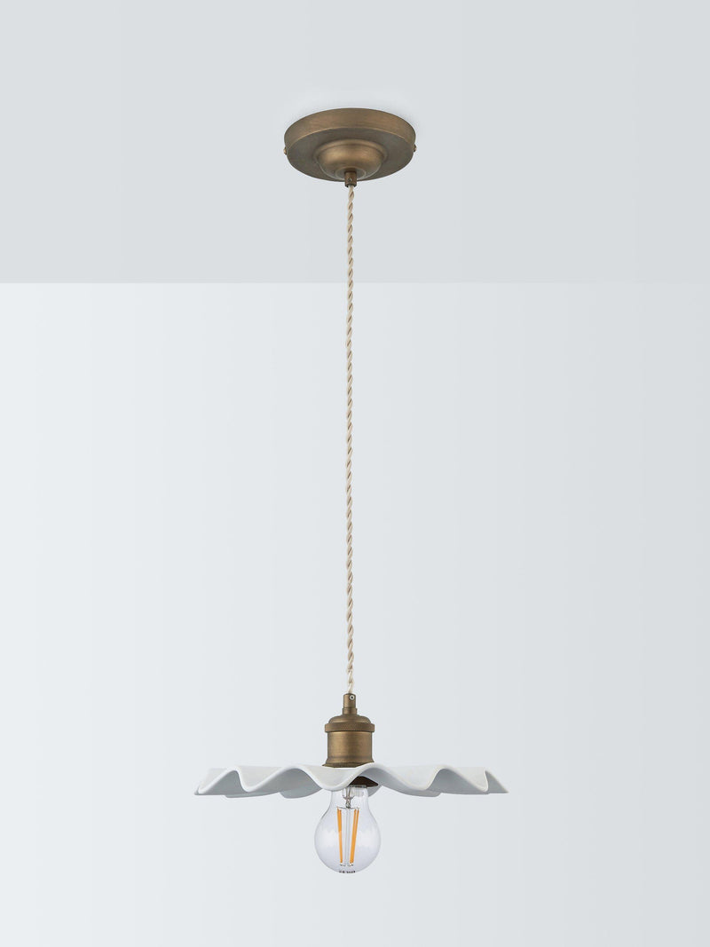 John Lewis Holm pendant ceiling light tarnished brass (British brand)