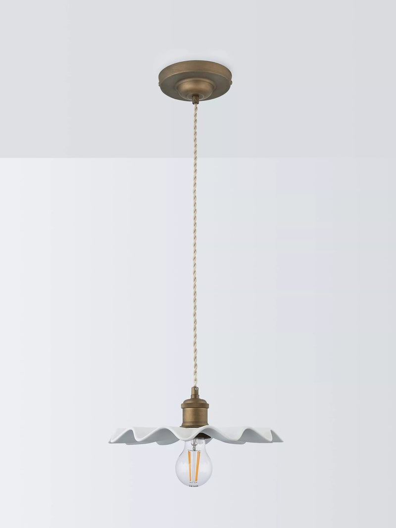 John Lewis Holm pendant ceiling light tarnished brass (British brand)