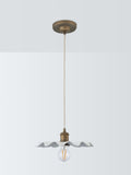 John Lewis Holm pendant ceiling light tarnished brass (British brand)