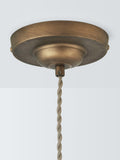 John Lewis Holm pendant ceiling light tarnished brass (British brand)