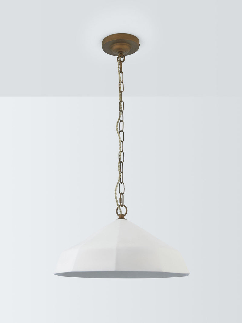 John Lewis Mannez white porcelain pendant light - British product