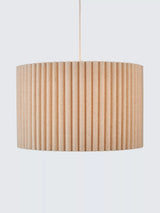 John Lewis John Lewis Modern Scallop Drum Easy-to-Fit Ceiling Shade, Marshmallow- Buy online at McGrocer