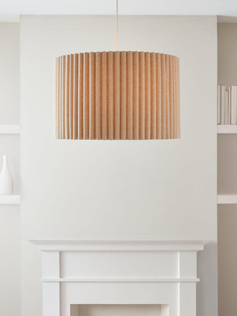 John Lewis scallop drum ceiling shade marshmallow 45cm (British brand)