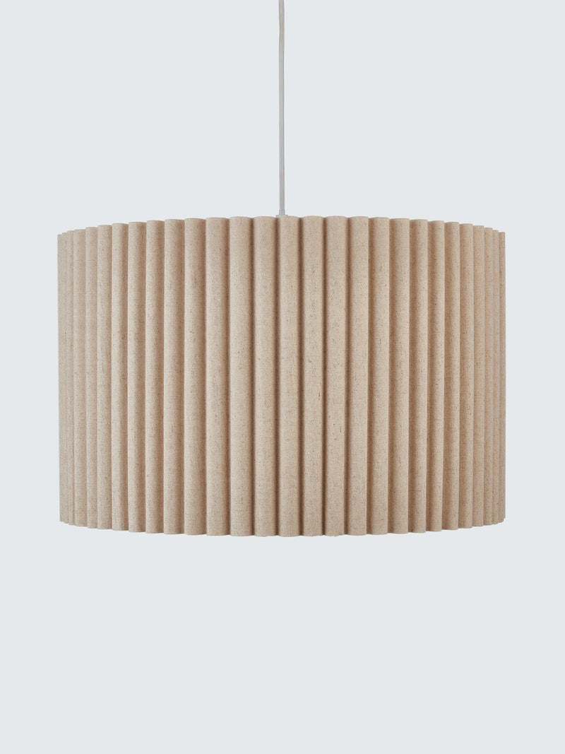 John Lewis scallop drum ceiling shade marshmallow 45cm (British brand)