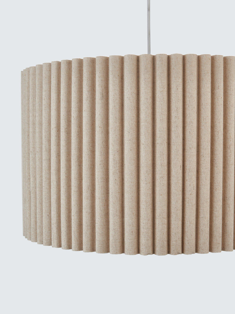 John Lewis scallop drum ceiling shade marshmallow 45cm (British brand)
