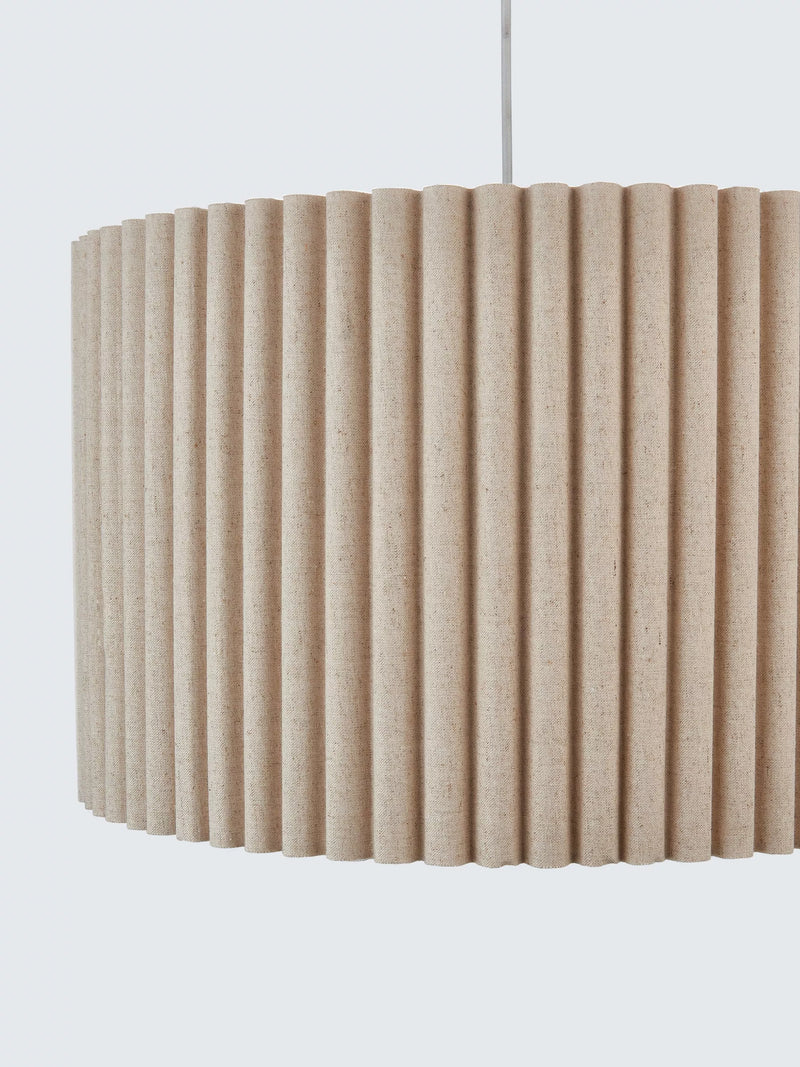 John Lewis scallop drum ceiling shade marshmallow 45cm (British brand)