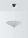 John Lewis pleated fan pendant light white 45cm, imported from the UK