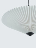 John Lewis pleated fan pendant light white 45cm, imported from the UK