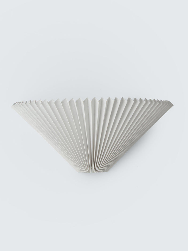 John Lewis Pleated Fan Wall Light White (British brand)
