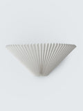 John Lewis Pleated Fan Wall Light White (British brand)