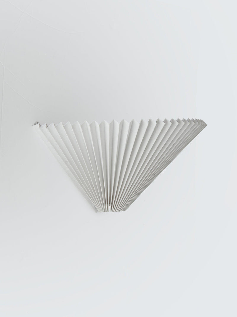 John Lewis Pleated Fan Wall Light White (British brand)
