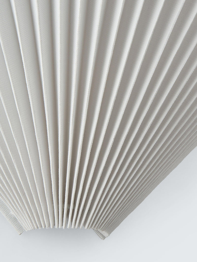 John Lewis Pleated Fan Wall Light White (British brand)