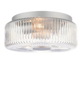 John Lewis John Lewis Ripley Glass Flush Ceiling Light, Frosted, 30cm- Buy online at McGrocer