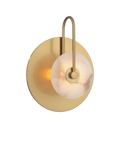 John Lewis alabaster wall light brushed brass (British brand)