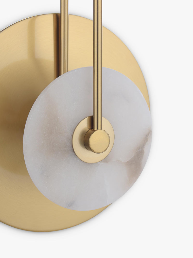 John Lewis alabaster wall light brushed brass (British brand)