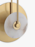 John Lewis alabaster wall light brushed brass (British brand)