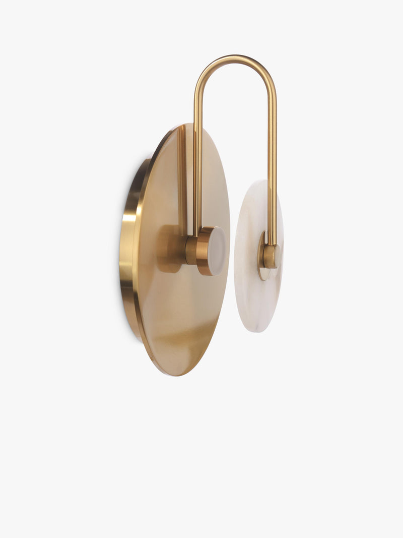 John Lewis alabaster wall light brushed brass (British brand)