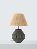 John Lewis ceramic table lamp Charcoal medium (British brand)
