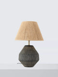 John Lewis ceramic table lamp Charcoal medium (British brand)