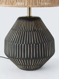 John Lewis ceramic table lamp Charcoal medium (British brand)