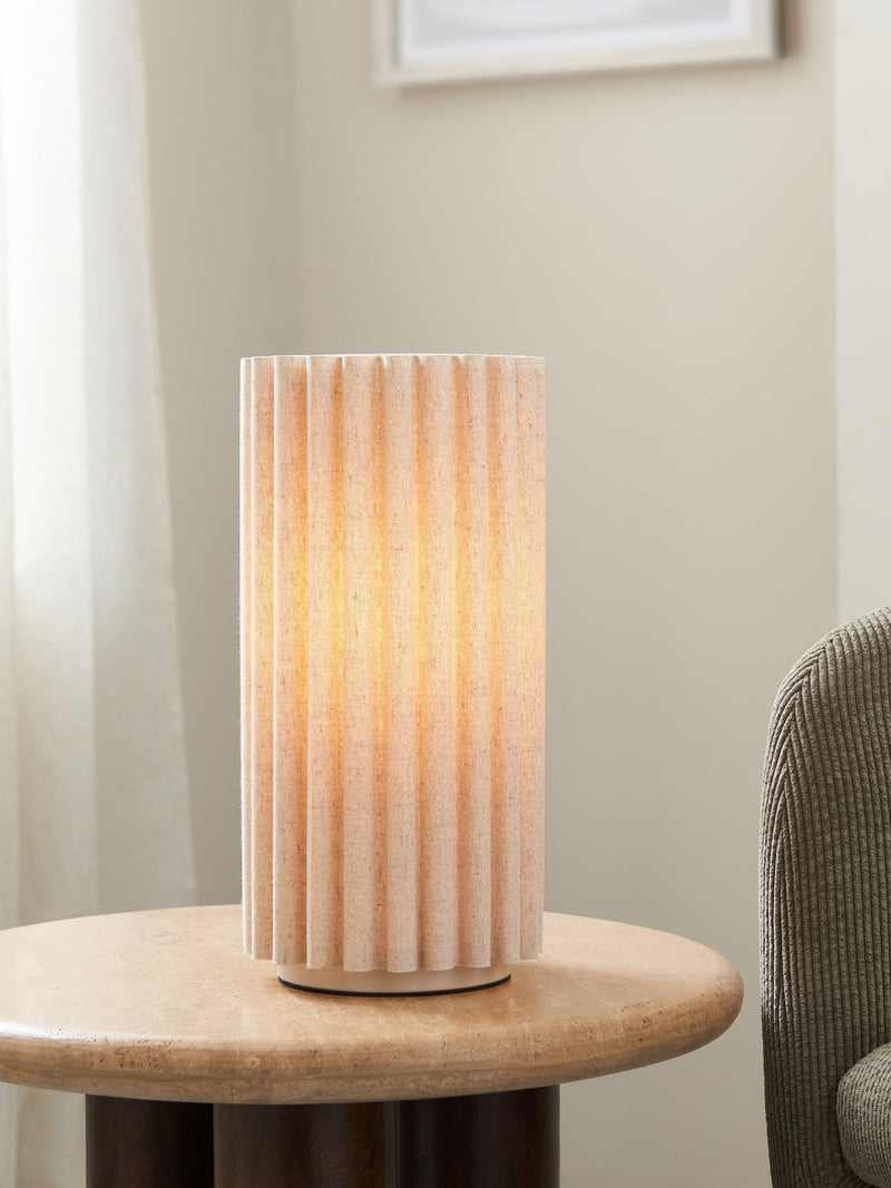 John Lewis Modern Scallop table lamp Marshmallow small, imported from the UK