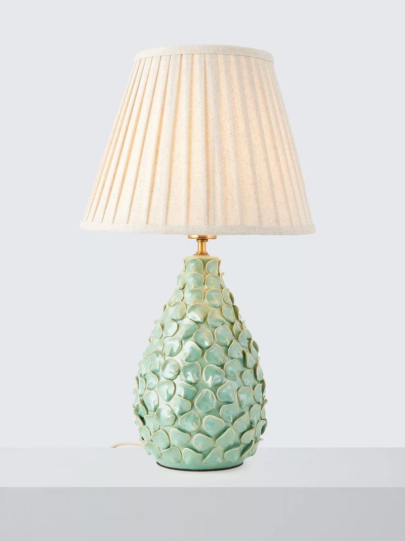 John Lewis Yesenia green ceramic table lamp - British product