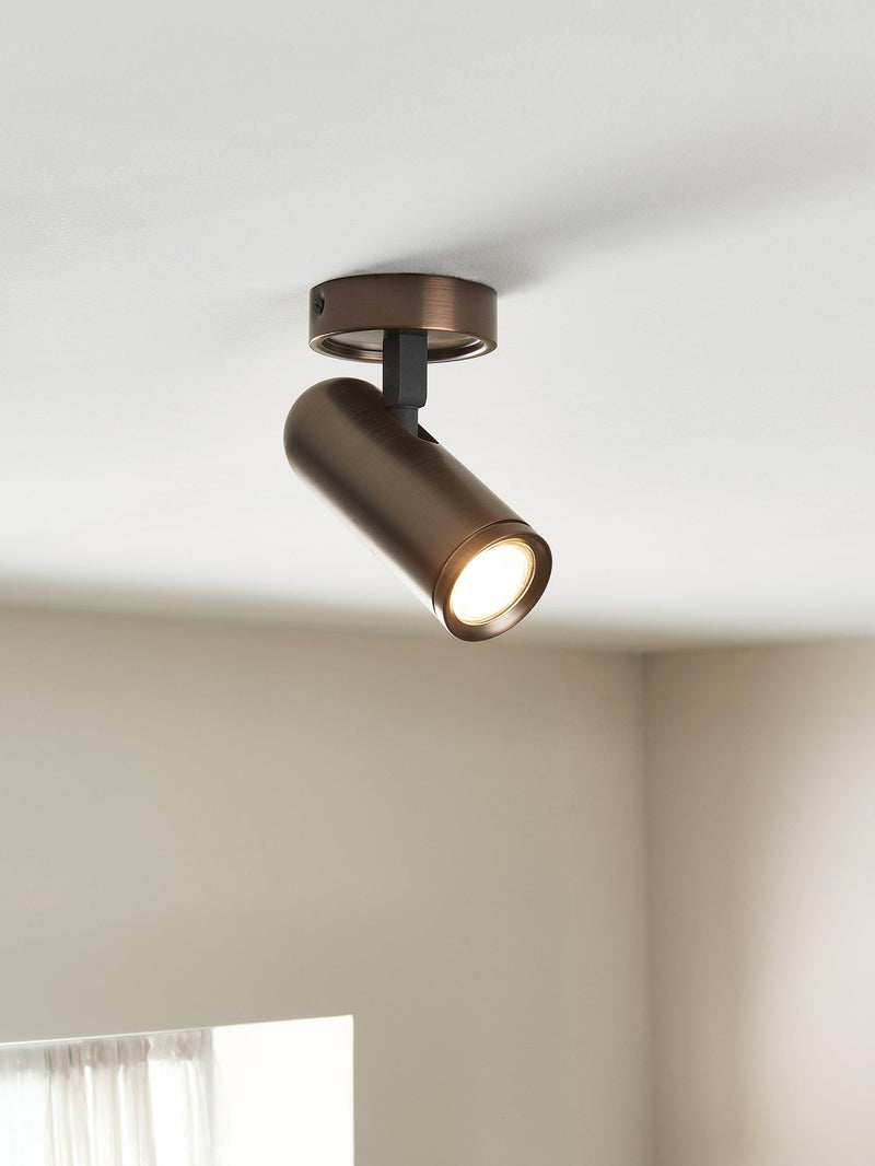 John Lewis Cooper ceiling spotlight dark bronze (British brand)