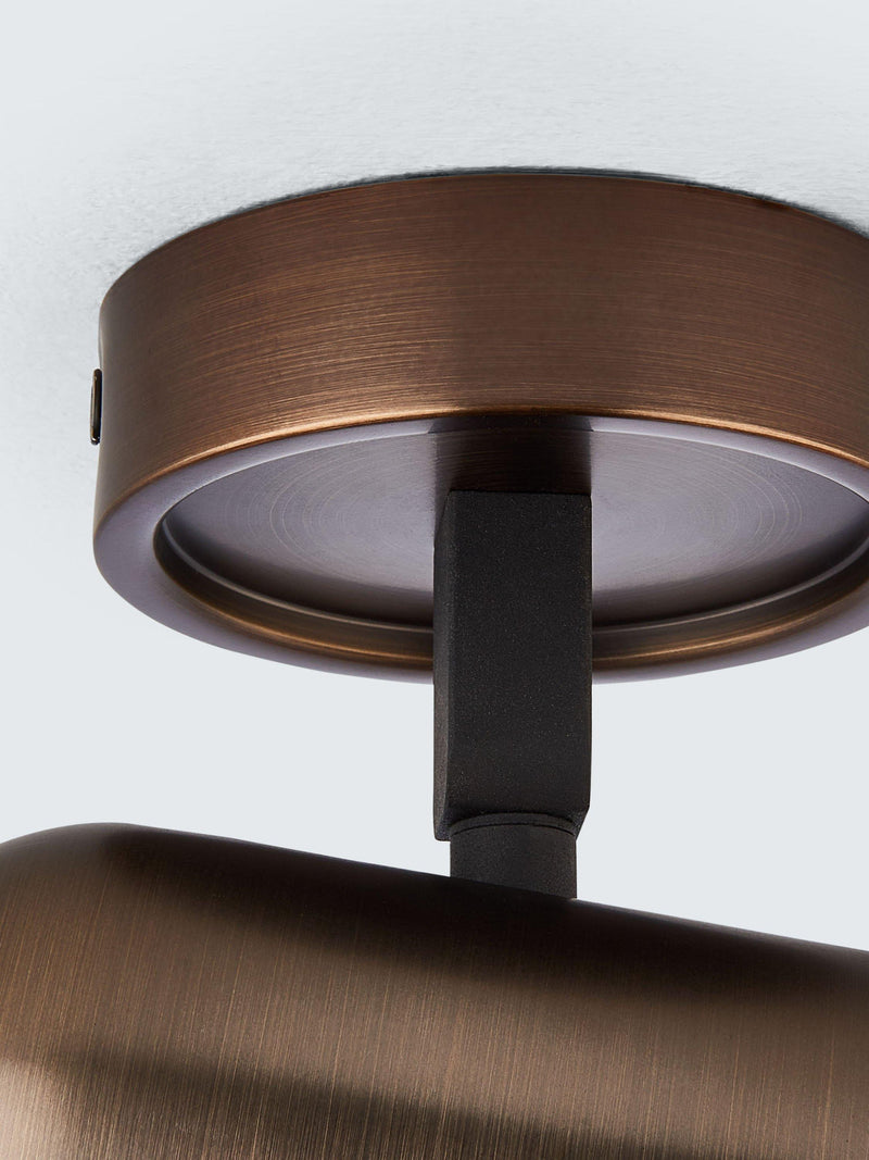 John Lewis Cooper ceiling spotlight dark bronze (British brand)