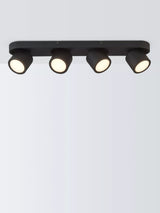 John Lewis John Lewis Wilson 4 Spotlight Ceiling Bar Black Ceiling Light Fitting- Buy online at McGrocer