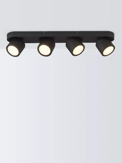 John Lewis Wilson 4 spotlight taklampe skinne svart taklampe