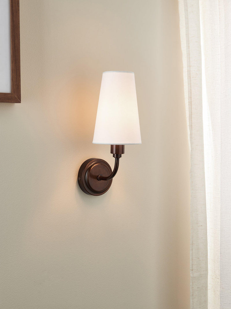 John Lewis Fairford wall light oil rubbed bronze (British brand)