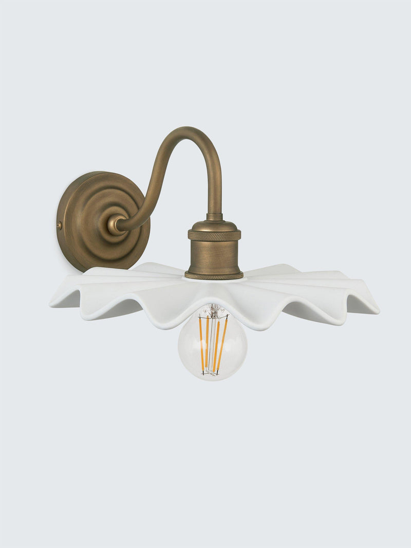 John Lewis Holm wall light tarnished brass - British product