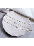 Auree amazonite disc chain bracelet (British brand)