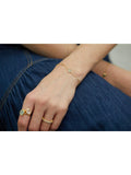 Auree amazonite disc chain bracelet (British brand)