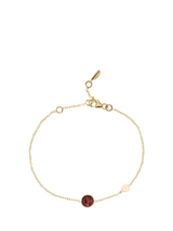 John Lewis Auree Salina Garnet and Disc Chain Bracelet 16-19cm- Buy online at McGrocer