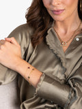 Auree Salina garnet disc chain bracelet (British brand)