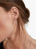 Auree Alhambra mini piccolo twisted hoop earrings silver (British brand)