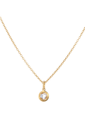 Auree birthstone pendant necklace Topaz gold vermeil - British product