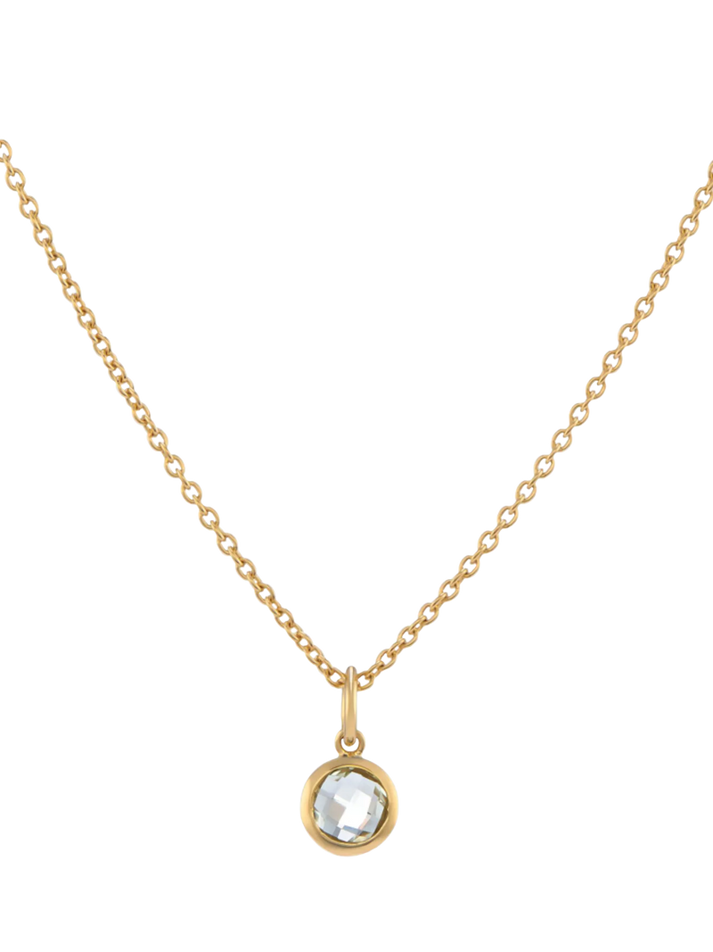 Auree Bilbao Topaz Birthstone Pendant Necklace 40-45cm